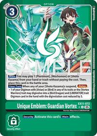 Unique Emblem: Guardian Vortex (Limited Foil) #EX11-072 C