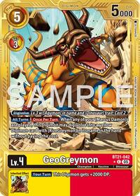 GeoGreymon - BT21-042 (Gold Border) #BT21-042 C