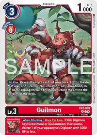 Guilmon - EX2-008 (Reprint) #EX2-008 R