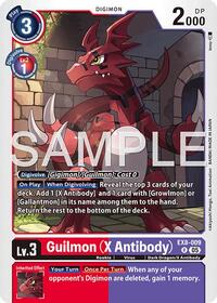 Guilmon (X Antibody) (Reprint) #EX8-009 R