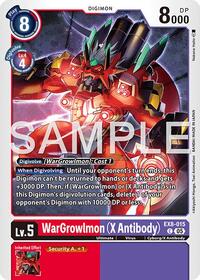 WarGrowlmon (X Antibody) (Reprint) #EX8-015 C