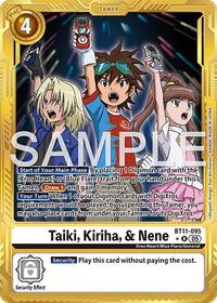 Taiki, Kiriha, & Nene (Gold Border) #BT11-095 R