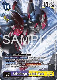 ShineGreymon: Ruin Mode (Reprint) #EX4-074 SR
