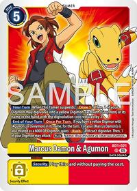 Marcus Damon & Agumon #AD1-021 SR