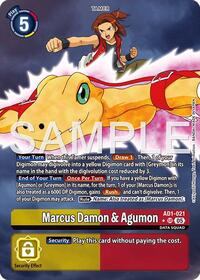 Marcus Damon & Agumon (Alternate Art) #AD1-021 SR