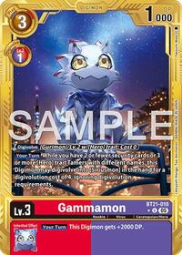 Gammamon - BT21-010 (Gold Border) #BT21-010 U