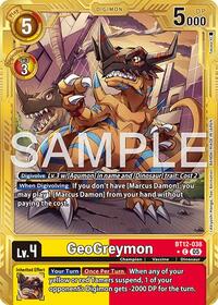 GeoGreymon - BT12-038 (Gold Border) #BT12-038 C