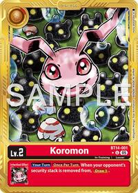 Koromon - BT14-001 (Gold Border) #BT14-001 U