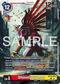 ShineGreymon - BT13-018 (Reprint) #BT13-018 R