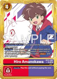 Hiro Amanokawa - BT21-080 (Gold Border) #BT21-080 SR