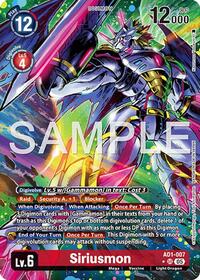 Siriusmon (Alternate Art) #AD1-007 SR