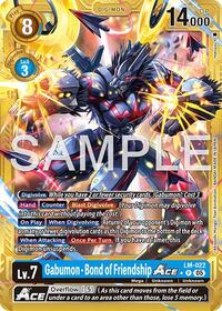 Gabumon - Bond of Friendship ACE (Gold Border) #LM-022 P
