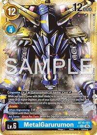 MetalGarurumon (Gold Border) #BT15-101 SEC