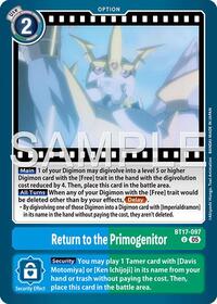 Return to the Primogenitor (Reprint) #BT17-097 U