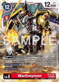 WarGreymon - BT14-101 (Reprint) #BT14-101 SEC