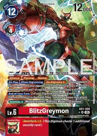 BlitzGreymon (Alternate Art) #AD1-009 SR