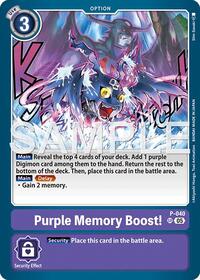 Purple Memory Boost! (Reprint) #P-040 SR