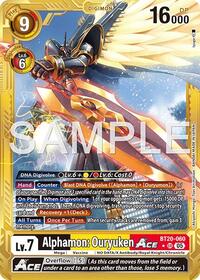 Alphamon: Ouryuken ACE (Gold Border) #BT20-060 SR