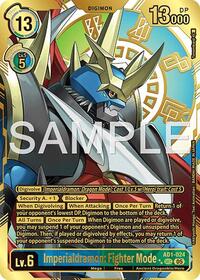 Imperialdramon: Fighter Mode - AD1-024 (Rare Pull) #AD1-024 SEC
