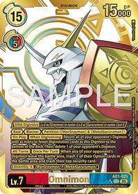 Omnimon - AD1-025 (Rare Pull) #AD1-025 SEC