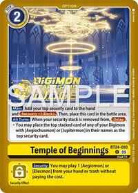 Temple of Beginnings (Judge Pack 9) #BT24-093 U