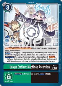 Unique Emblem: Machina's Ascension (Store Tournament 2026 Vol. 2 Participation Pack) #P-237 P