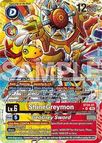 ShineGreymon // GeoGrey Sword (Dual Revolution Release Event Winner) #ST24-07 SR
