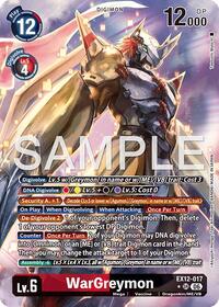 WarGreymon (Alternate Art) #EX12-017 SR