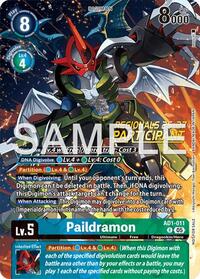 Paildramon - AD1-011 (Regionals 26-27 Season 2 Participant) #AD1-011 R