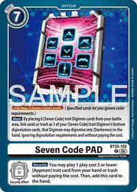 Seven Code PAD #BT26-102 C
