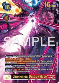 Chronomon: Destroy Mode (Alternate Art) #BT26-060 UR