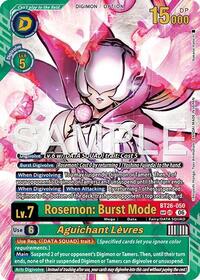 Rosemon: Burst Mode // Aguichant Levres (SP) #BT26-050 SP