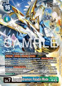 Imperialdramon: Paladin Mode (Alternate Art) #EX13-076 SEC