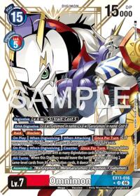 Omnimon (Alternate Art) #EX13-016 SR