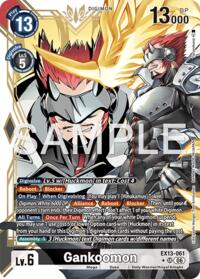 Gankoomon (Alternate Art) #EX13-061 SR