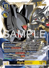 Alphamon (Alternate Art) #EX13-060 UR