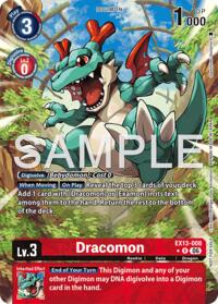 Dracomon (Extended Art) #EX13-008 R