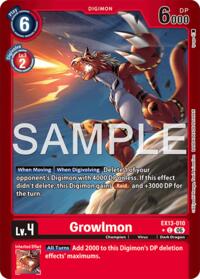 Growlmon (Limited Foil) #EX13-010 C
