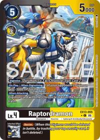 Raptordramon (Limited Foil) #EX13-055 C