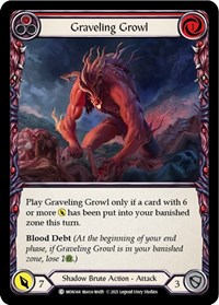 Graveling Growl (Red) #MON144