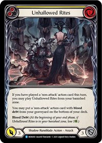Unhallowed Rites (Yellow) #MON160