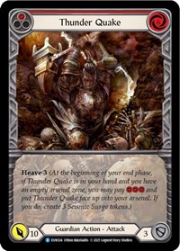 Thunder Quake (Red) (Extended Art) #EVR024