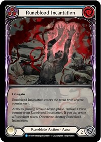 Runeblood Incantation (Blue) (Extended Art) #EVR109