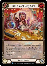 Pick a Card, Any Card (Yellow) (Extended Art) #EVR168