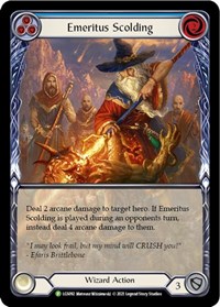 Emeritus Scolding (Blue) (Extended Art) - LGS092 #LGS092