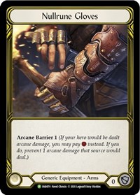 Nullrune Gloves (Golden) - FAB070 #FAB070