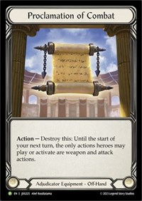 Proclamation of Combat - JDG025 #JDG025
