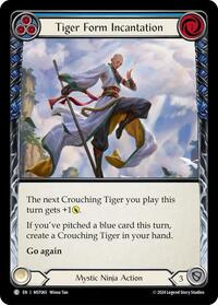 Tiger Form Incantation (Blue) #MST065