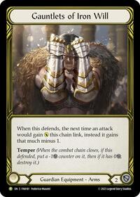 Gauntlets of Iron Will (Golden) - FAB181 #FAB181