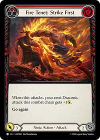 Fire Tenet: Strike First (Red) #HNT083